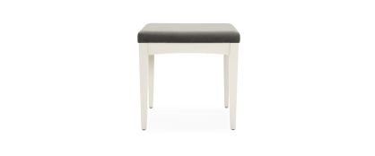 Whitby-Scandi Grey Fabric Dressing Table Stool