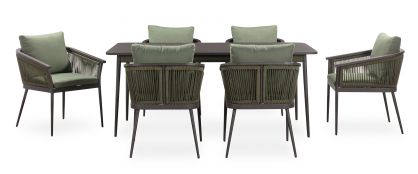 Viva 6 Seater Rectangular Dining Garden Set