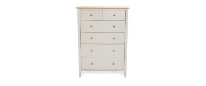 Whitby-Scandi Oak & Grey 4 Over 2 Drawer Chest