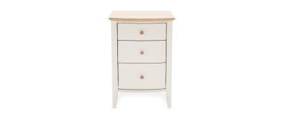 Whitby-Scandi Oak & Grey 3 Drawer Nightstand