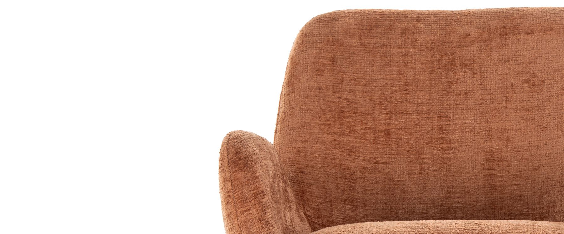 Cody Rust Fabric Barstool with Armrests and Cushioned Seat