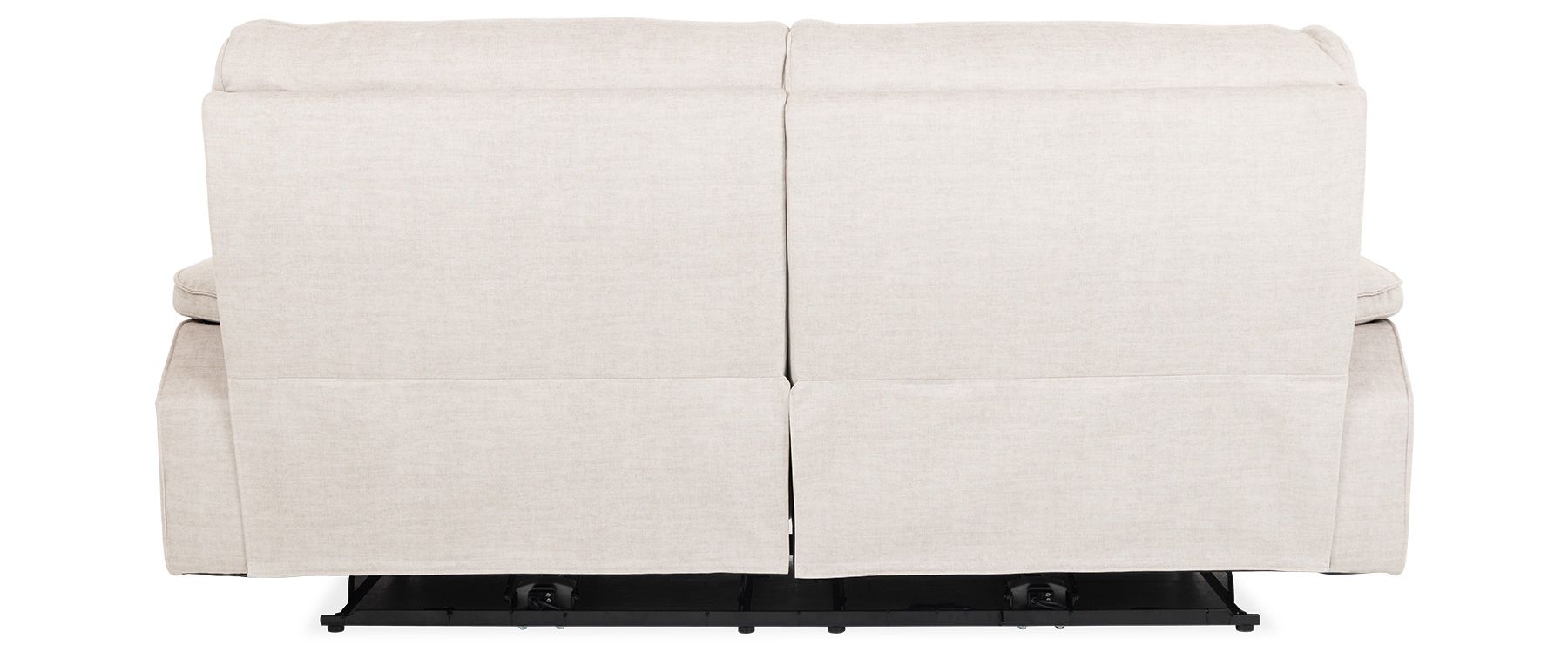 Ella Plush Beige Fabric 3 Seater Power Recliner Sofa