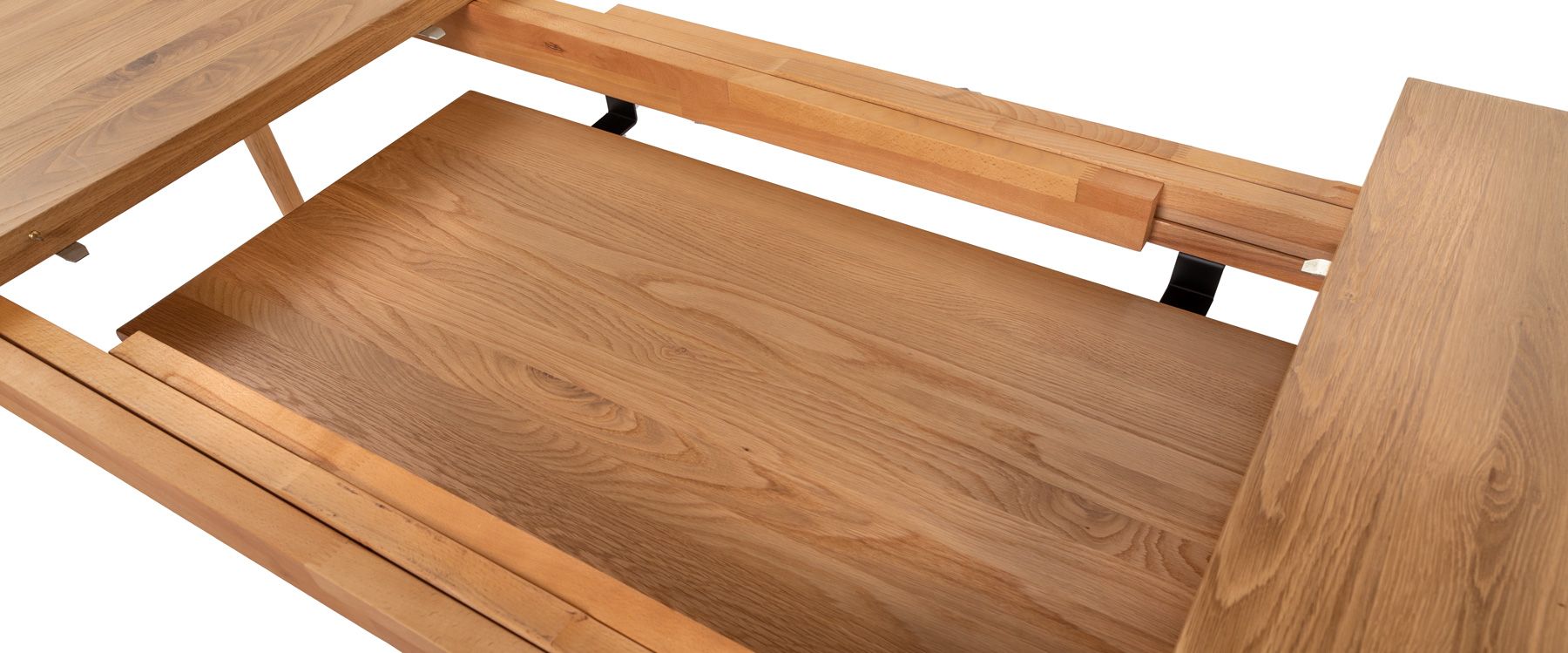 Xray Oak Extending Dining Table