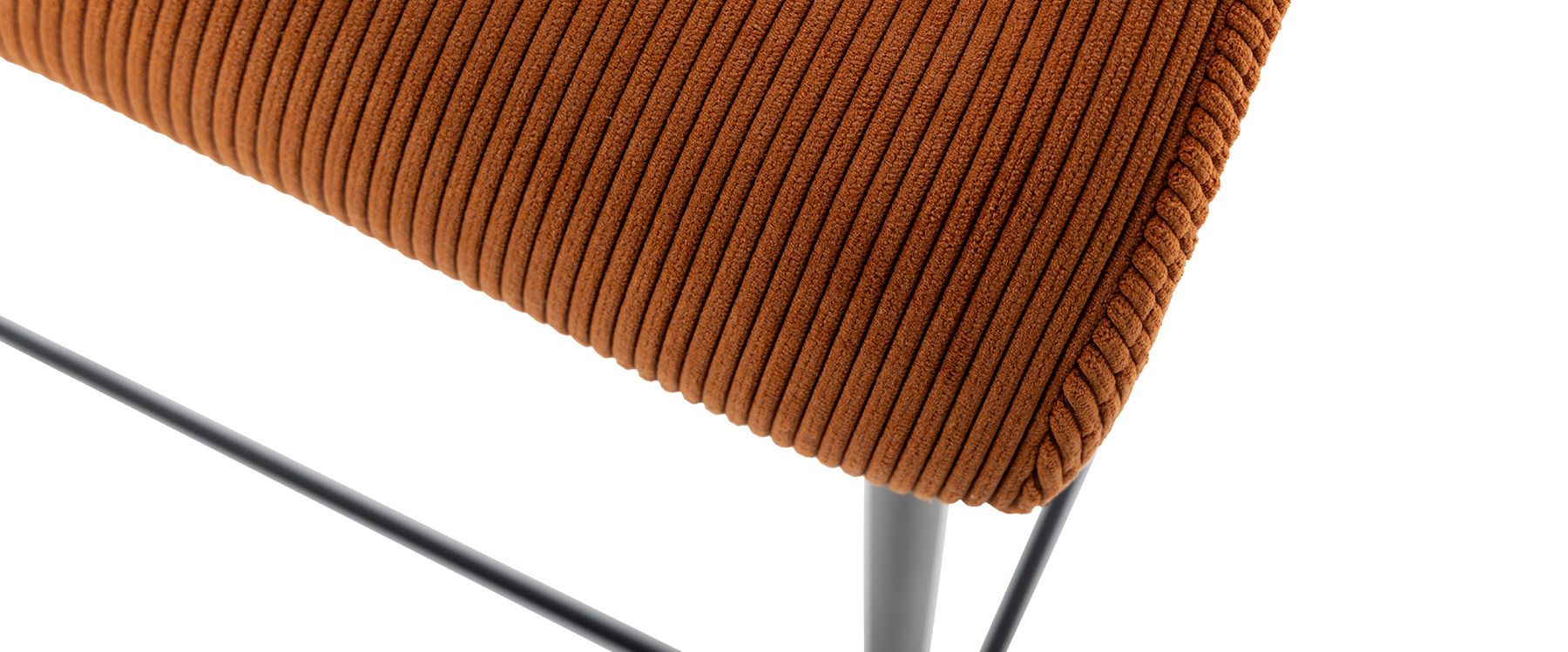 Erin Rust Fabric Barstool