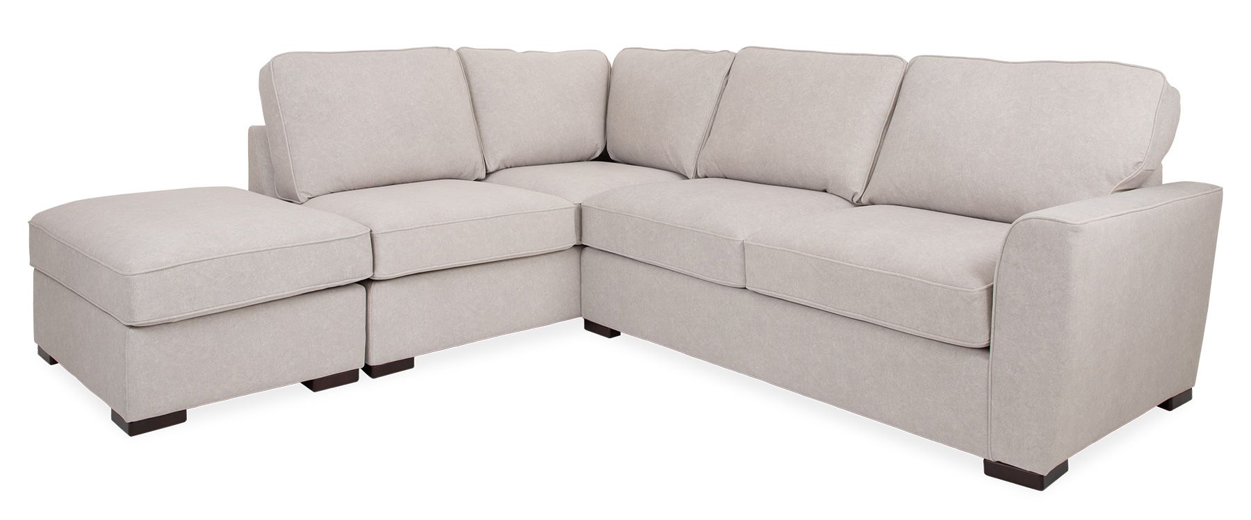 Orson Stone Grey Corner Sofabed with LHF Chaise – Modern Sofa Bed