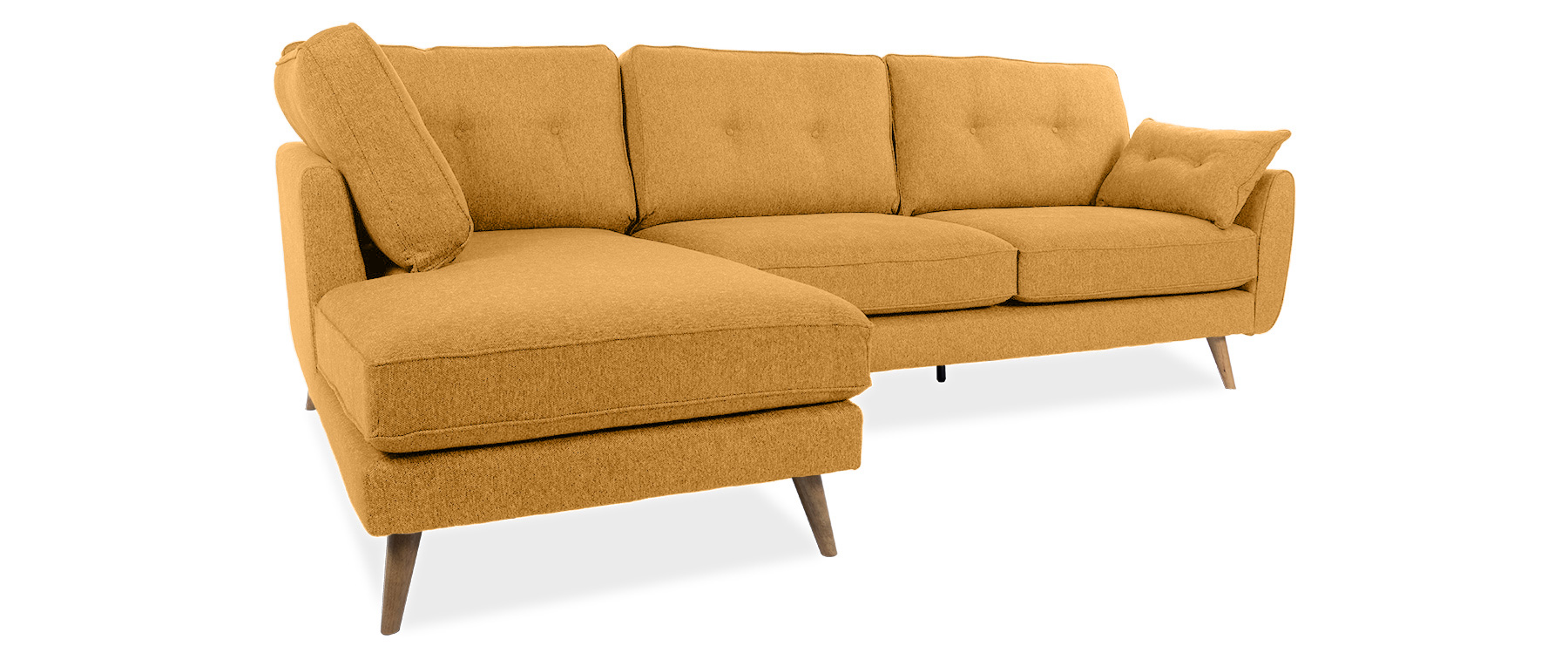 anderson Yellow Fabric Left Hand Facing Chaise