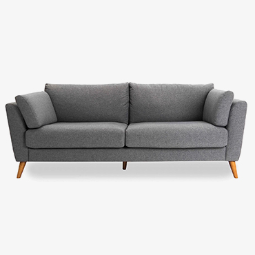 Kendall Grey Fabric 3 Seater Sofa