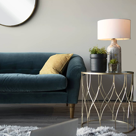 Make Your Living Room Shine With Metallic Accents