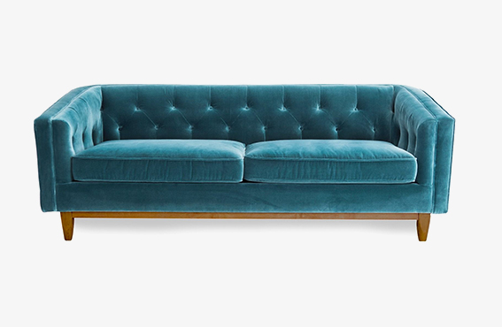 Natty Sofa in Cotton Petrol