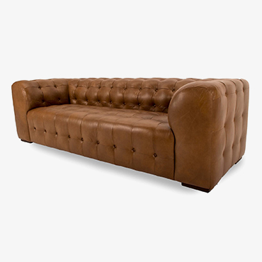 Sackville Leather 3 Seater Sofa