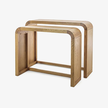 Cube Oak Large Nest Table