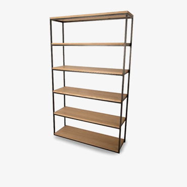 Calia Tall Wide Oak Bookcase