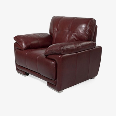 Milan Ruby Leather Armchair 