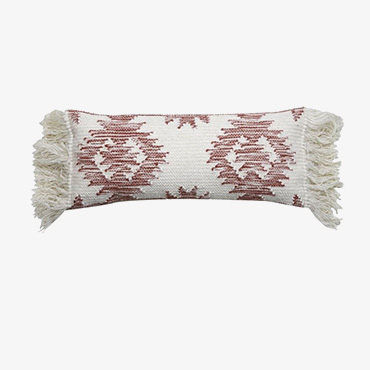 Rimago Brick Red White Pillow