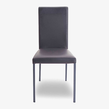Garda Grey Leather Dining Chair