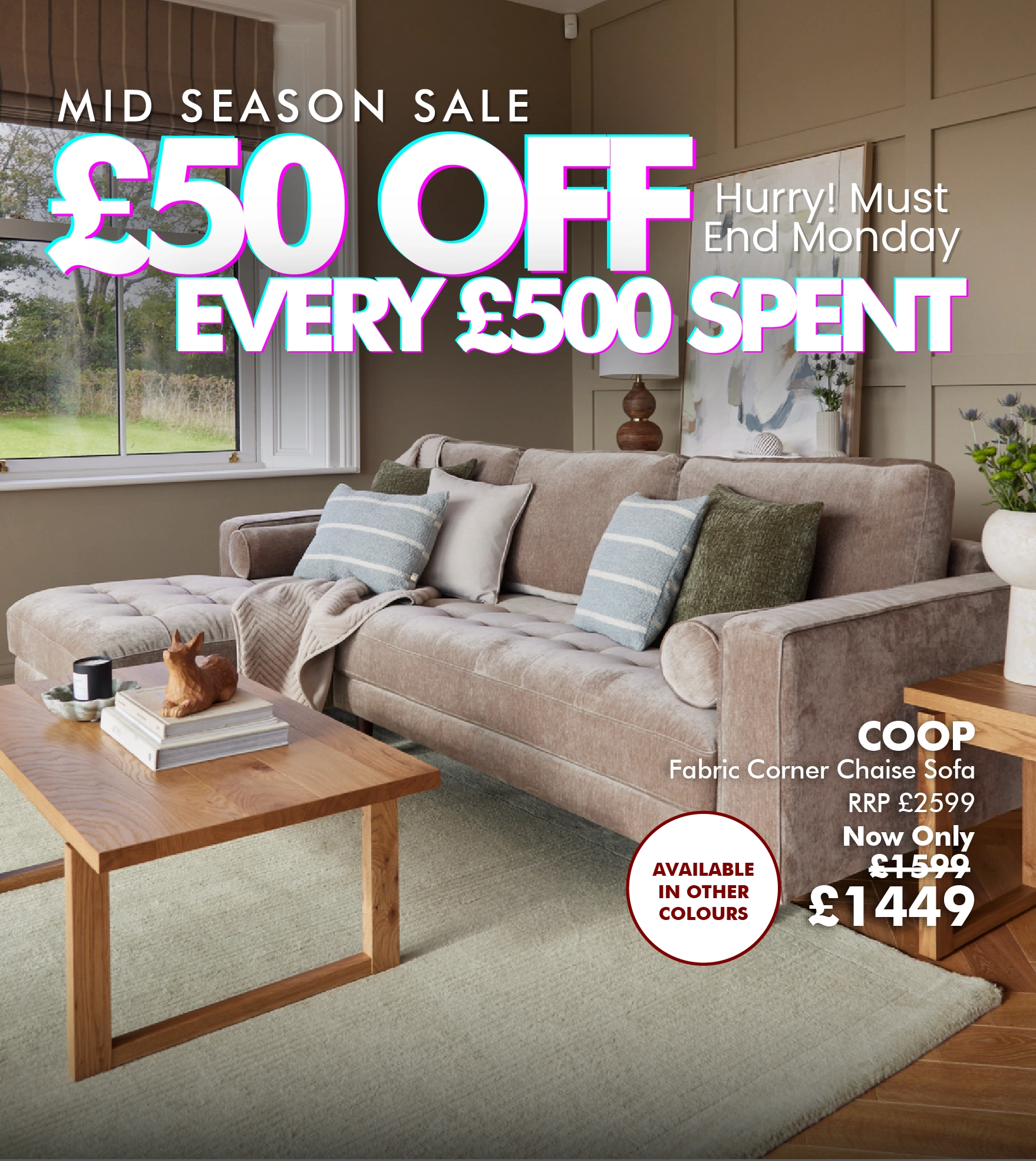 Coop Furniture Sale Banner