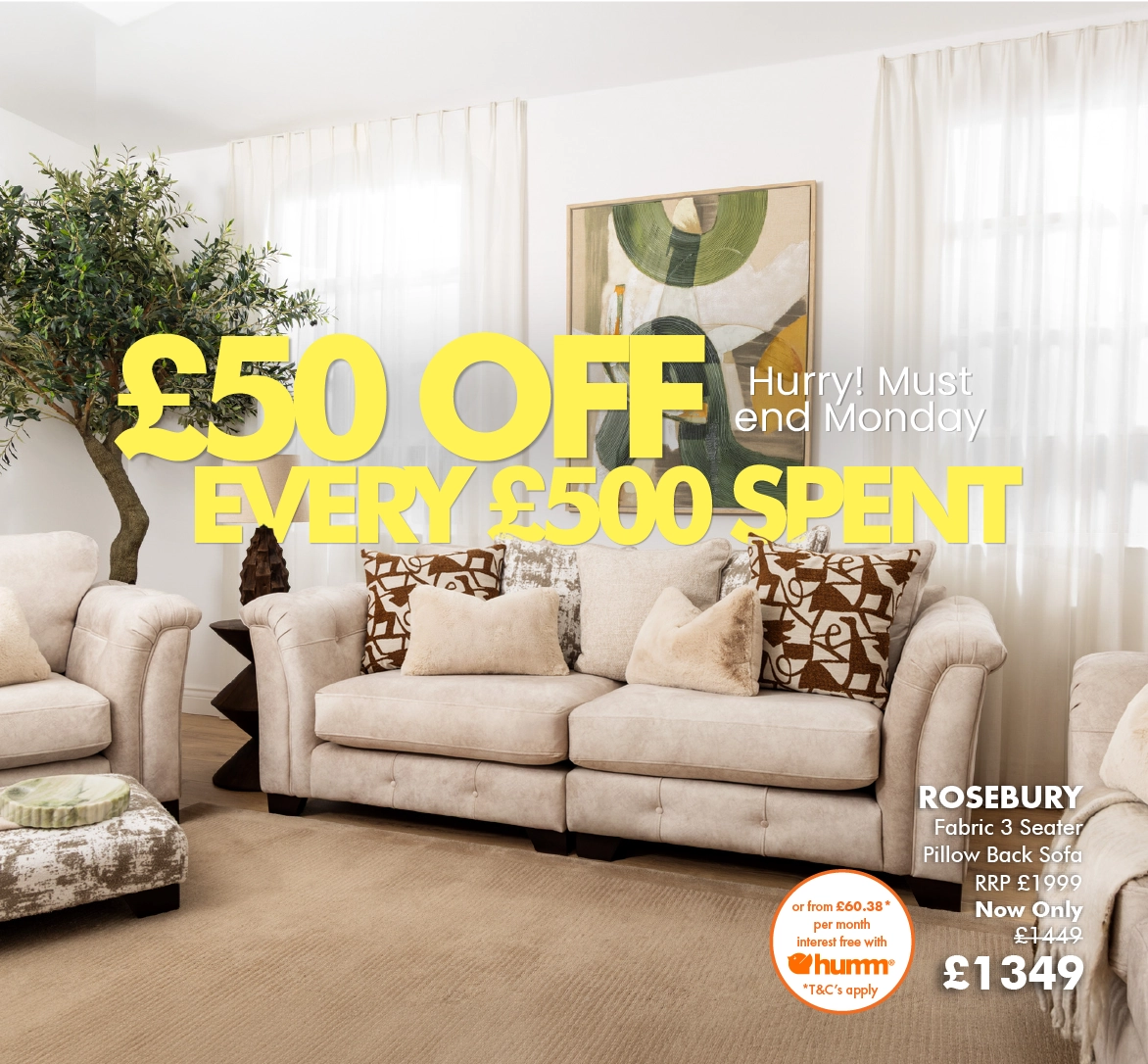 Rosebury Furniture Sale Banner