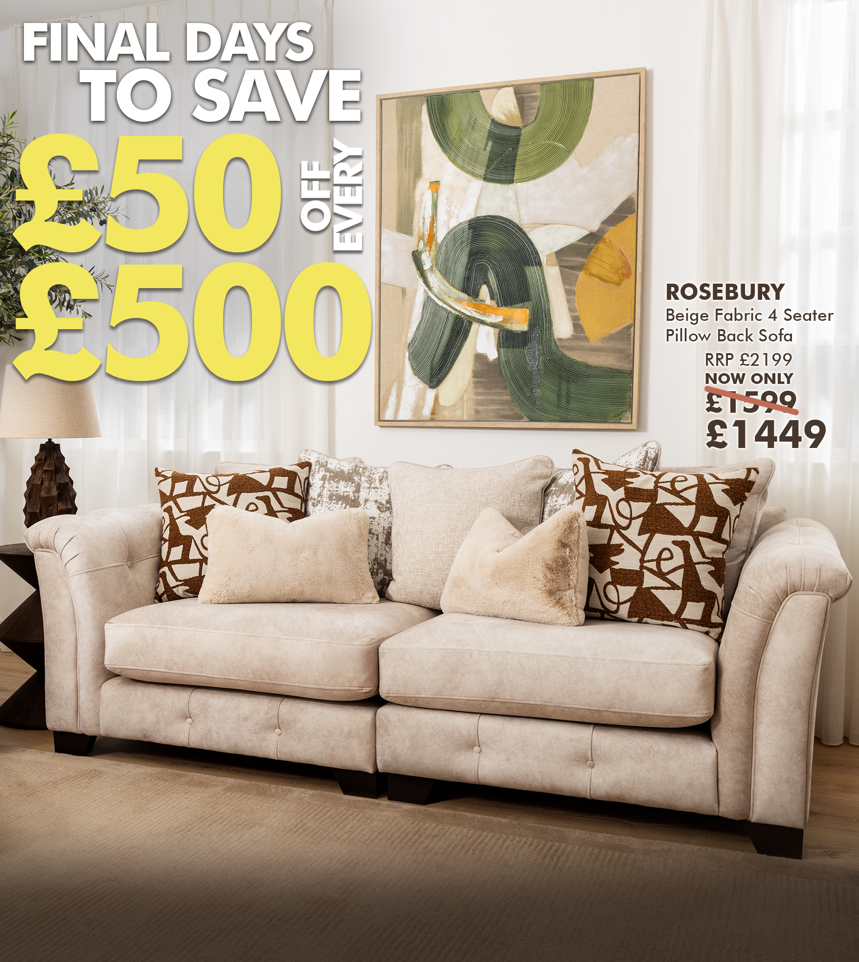 Rosebury Furniture Sale Banner