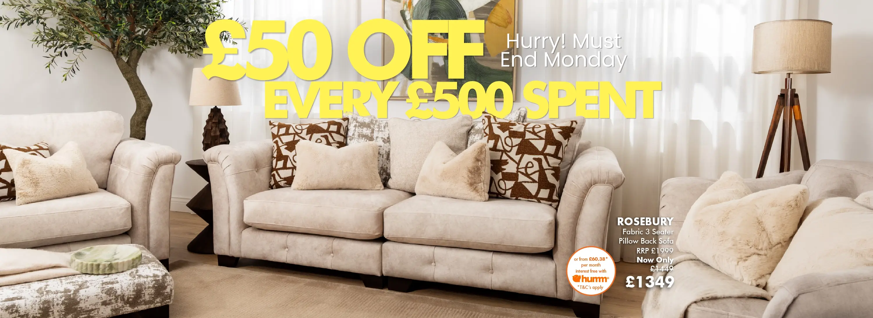 Rosebury Furniture Sale Banner