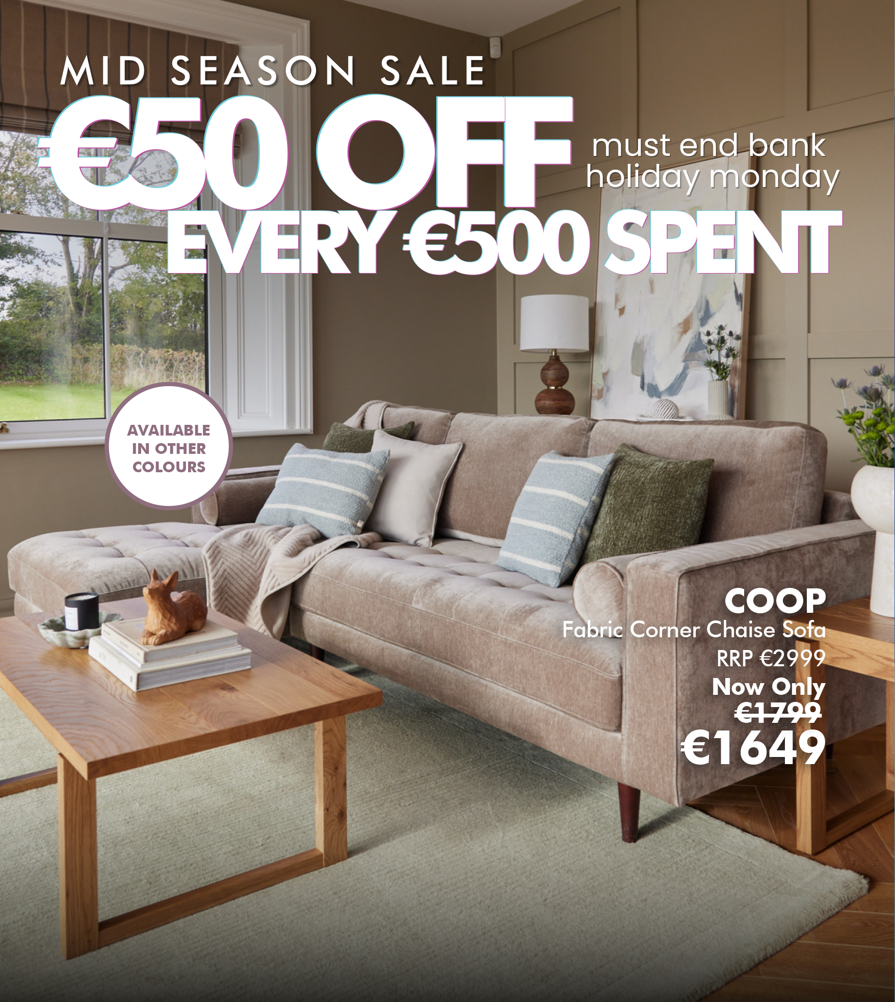 Coop Furniture Sale Banner