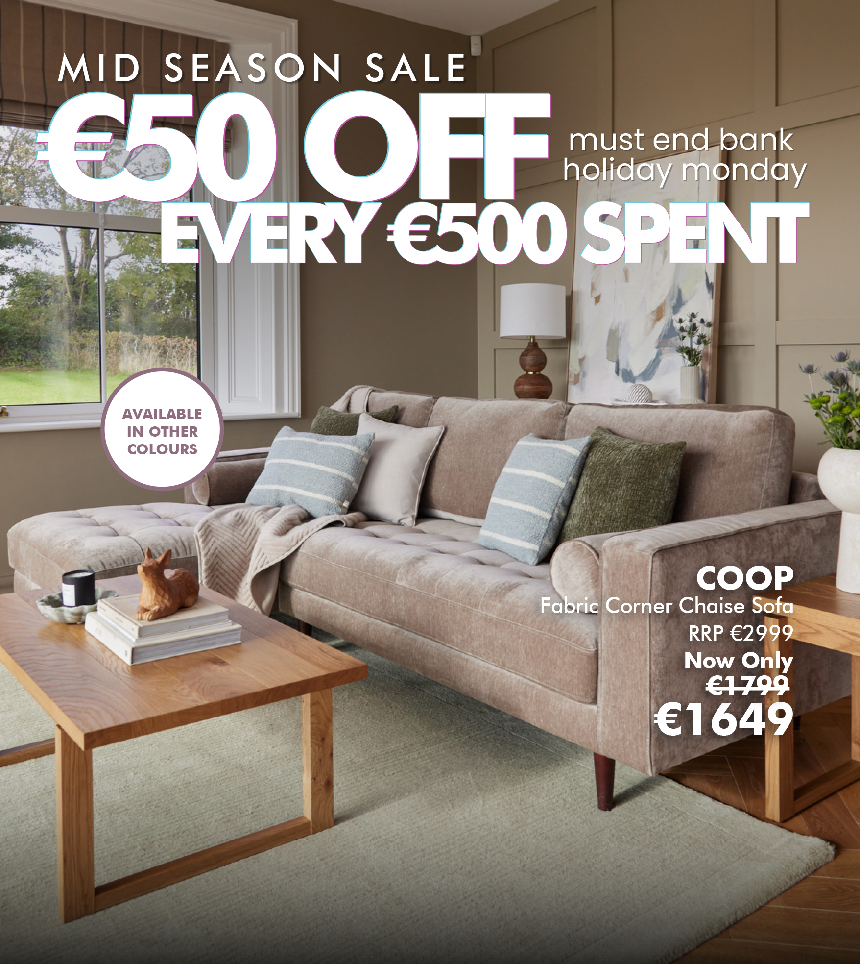 Coop Furniture Sale Banner