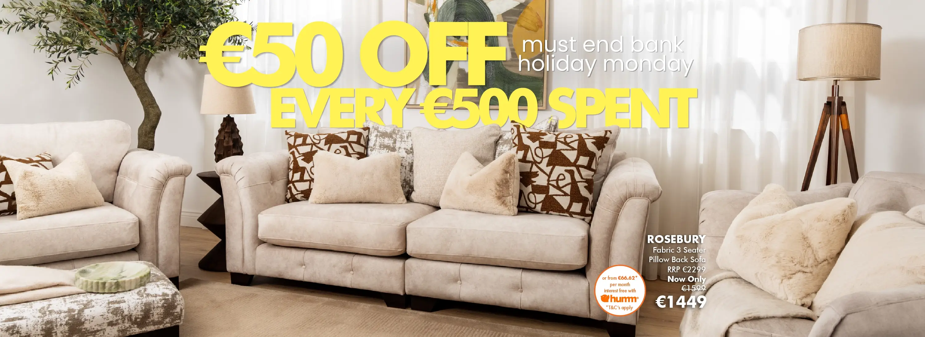 Rosebury Furniture Sale Banner