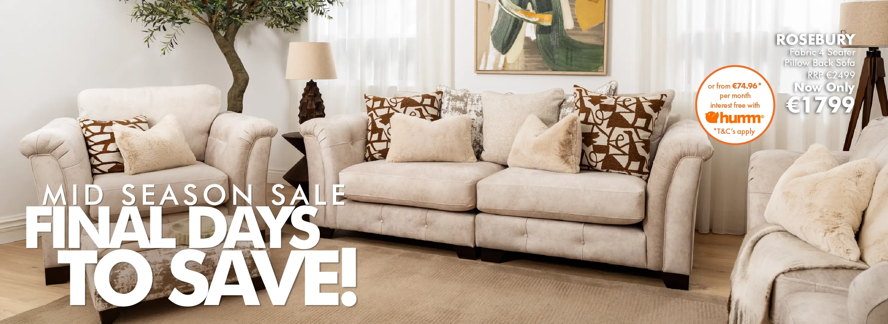 Rosebury Furniture Sale Banner