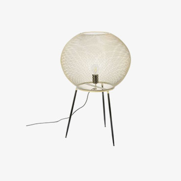 Round Gold Floor Lamp