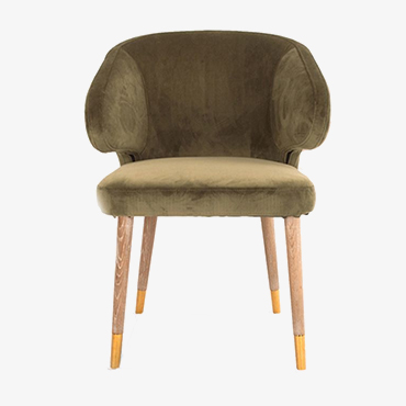 Sofia Green Velvet Accent Chair
