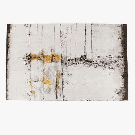 Abstract Grey Line Rug